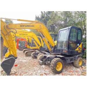 hyundai excavator 60-7 Wheel Excavator Used MINI Wheel Excavator seller